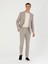 Erkek Bej Slim Fit Yün Kaşmir Karışımlı Çizgili Klasik Ceket 50272614-VR011 4