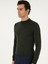 Erkek Haki Slim Fit Basic Kazak 50296402-VR027 3