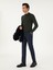 Erkek Haki Slim Fit Basic Kazak 50296402-VR027 4