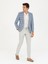 Erkek Mavi Slim Fit Keten Karışımlı Ceket 50264757-VR036 4