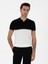 Erkek Siyah Slim Fit Apaş Yaka Triko T-Shirt 50300787-VR046 1