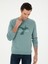 Erkek Yeşil Regular Fit Bisiklet Yaka Sweatshirt 50300976-VR054 3