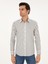 Erkek Gri Slim Fit Çizgili Pamuk Gömlek 50291351-VR024 3
