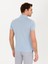 Erkek Buz Mavisi Polo Yaka Slim Fit Basic Merserize T-Shirt 50267665-VR095 5