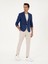 Erkek Mavi Slim Fit Keten Karışımlı Ceket 50264777-VR028 4