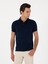 Erkek Lacivert Slim Fit Desenli Polo Yaka T-Shirt 50300721-VR033 3