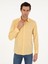 Erkek Sarı Slim Fit Kaşmir Karışımlı Oxford Gömlek 50291353-VR044 3