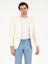 Erkek Beyaz Slim Fit Yün Keten Karışımlı Ceket 50264752-VR013 1