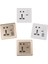 LED Işık Anahtarlı Evrensel Duvar Soketi 5 Delikli USB Duvar Prizi (Yurt Dışından) 4