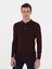 Erkek Bordo Slim Fit Basic Kazak 50293274-VR014 3