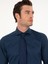Erkek Lacivert Slim Fit Pamuk Klasik Gömlek 50287784-VR033 2