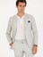Erkek Açık Gri Slim Fit %100 Keten Ceket 50268891-VR001 1