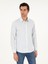 Erkek Mavi Slim Fit %100 Pamuk Çizgili Gömlek 50291351-VR036 1