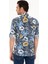 Erkek Lacivert Slim Fit Uzun Kollu Gömlek 50233204-VR033 5