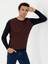 Erkek Lacivert Slim Fit Bisiklet Yaka Triko Kazak 50234963-VR033 1