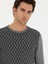 Erkek Gri Slim Fit Bisiklet Yaka Triko Kazak 50234963-VR024 2