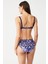 Vıolın Degrade Desenli Straplez Bikini 2