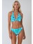 Arıel Desenli Aksesuarlı Üçgen Bikini 3