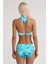 Arıel Desenli Aksesuarlı Üçgen Bikini 4