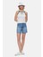 Palmer Kemik Rengi Askılı Nakışlı Standard Fit Kadın Crop 4
