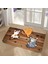 40*60 Cm/15.74*23.62 Inç 1 Adet Kedi Desenli Kapı Matı - Kaymaz 1