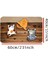 40*60 Cm/15.74*23.62 Inç 1 Adet Kedi Desenli Kapı Matı - Kaymaz 3