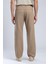 Matteo Erkek %100 Pamuk Dokuma Pantolon Camel 2