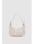 Muse Krem Oval Baget Çanta 1