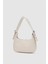Muse Krem Oval Baget Çanta 2