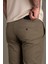 Erkek Haki Keten Pantolon 5