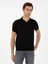 Erkek Siyah Slim Fit Polo Yaka Triko T-Shirt 50303284-VR046 1
