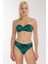 4600 Siyah Yeşil Straplez Bikini Takımı 1