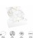 4'lü Paket 30 cm x 30 cm Ebatında Beyaz Mermer Model Pvc Yer Karosu 2