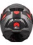 Scope 2 Durıa Mat Siyah-Kırmızı Kask 4
