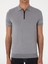Erkek Gri Slim Fit Fermuarlı Polo Yaka Triko T-Shirt 50300817-VR024 6