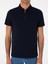 Erkek Lacivert Slim Fit %100 Pamuk Fermuarlı Polo Yaka T-Shirt 50310032-VR033 6