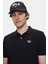 Lakes Siyah Polo Yaka Nakışlı Erkek Tshirt 2
