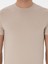 Erkek Vizon Slim Fit Bisiklet Yaka %100 Pamuk Basic T-Shirt 50310013-VR052 6
