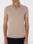 Erkek Koyu Bej Slim Fit Polo Yaka Pamuklu Basic T-Shirt 50300934-VR088 6