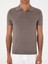 Erkek Bej Slim Fit Apaş Yaka Triko T-Shirt 50313020-VR011 6