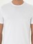 Erkek Beyaz Slim Fit Bisiklet Yaka Merserize Basic T-Shirt 50305451-VR013 6