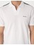 Erkek Haki Kol Detaylı Slim Fit Polo Yaka Tişört 50307520-VR027 6