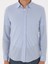 Erkek Açık Mavi Slim Fit Pamuk Karışımlı Alttan Biritli Fitilli Gömlek 50304495-VR003 6