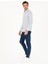 Erkek Mavi Slim Fit Uzun Kollu Gömlek 50233358-VR036 4