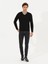 Erkek Siyah Slim Fit V Yaka Basic Triko Kazak 50211259-VR046 1