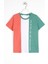 Bisiklet Yaka Kısa Kol Çift Renkli Çağla Yeşil Renk Erkek Çocuk Tshirt 3