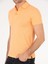 Erkek Turuncu Polo Yaka Slim Fit Basic Merserize T-shirt 50265364-VR181 6
