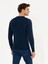 Erkek Lacivert Slim Fit Bisiklet Yaka Basic Triko Kazak 50211257-VR033 5