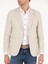 Erkek Bej Slim Fit Keten Karışımlı Ceket 50264773-VR011 6
