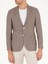 Erkek Kahverengi Slim Fit Keten Karışımlı Ceket 50265204-VR029 6
